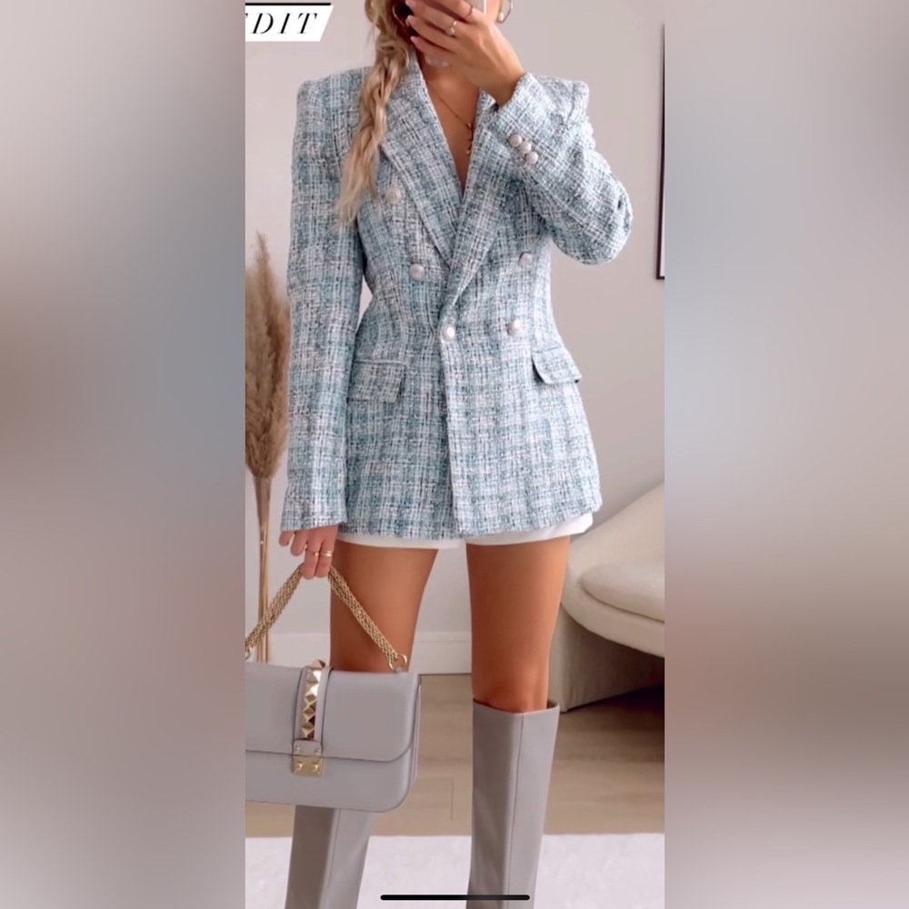 Zara tweed blazer